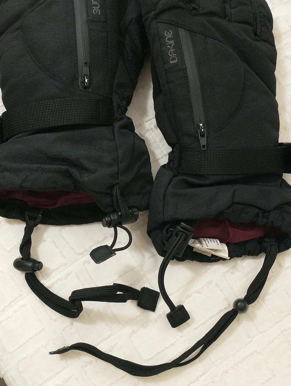 Dakine Eclipse Gore Tex Winter Gloves, Zipper Insert, Cinches, Women's Size M